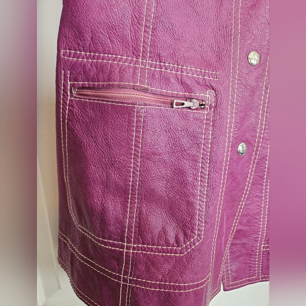 Reversible leather/suede jacket - Picture 10 of 16